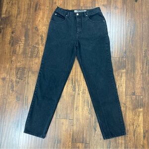 VTG Y2K Anchor Blue Relaxed Jeans Black Denim Wide Leg Skater 90s Men’s 36x34.